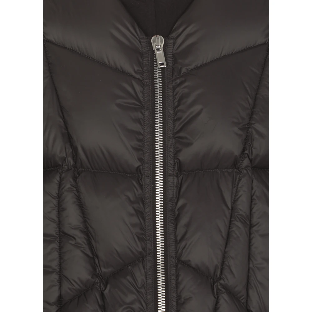 Rick Owens Zwarte Gewatteerde Vest voor Mannen Black Heren