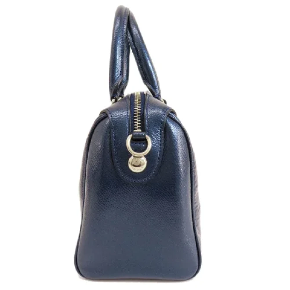 Coach Pre-owned Leather handbags Blue Dames