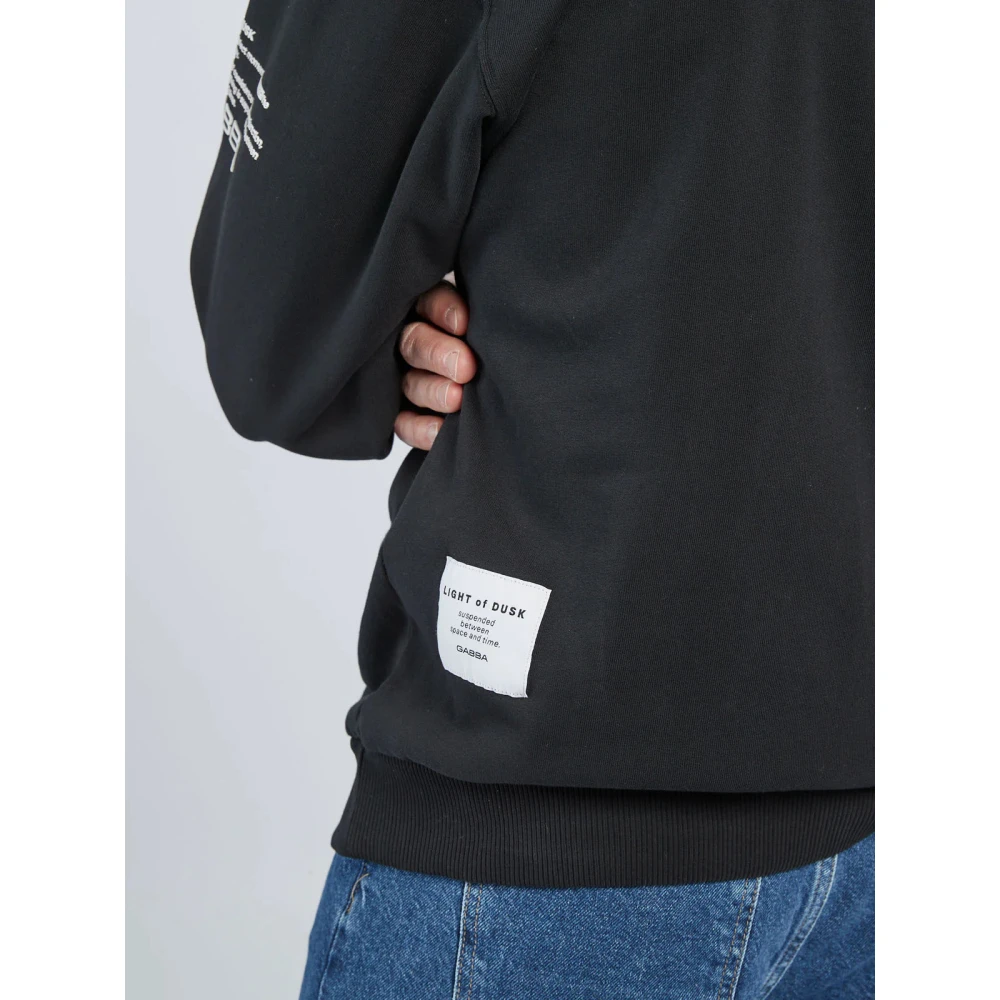 Gabba Zwarte Boxy LS Hoodie Sweatshirt Black Heren