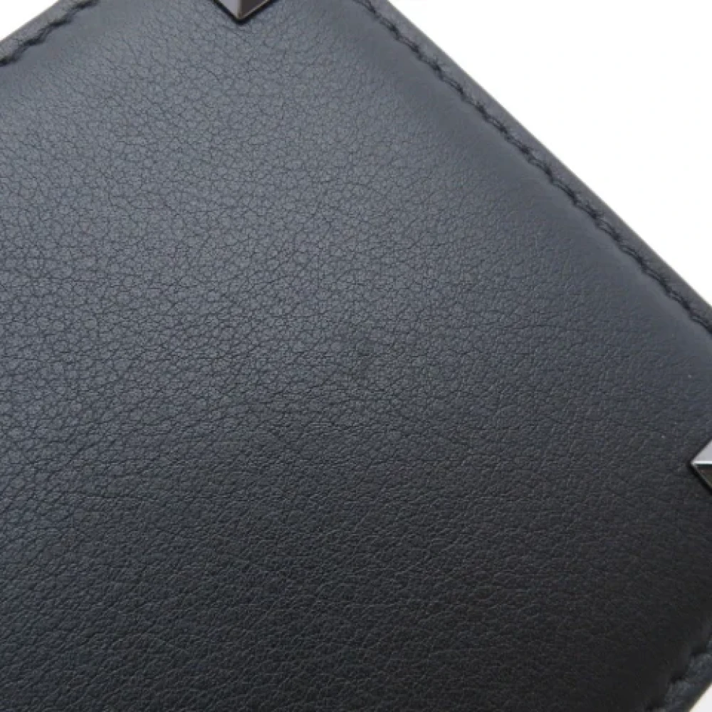Valentino Vintage Pre-owned Leather wallets Black Heren