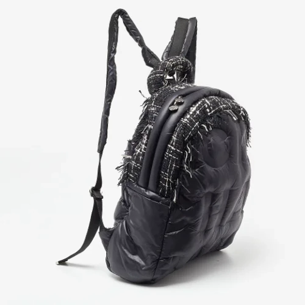 Chanel Vintage Pre-owned Nylon backpacks Black Dames