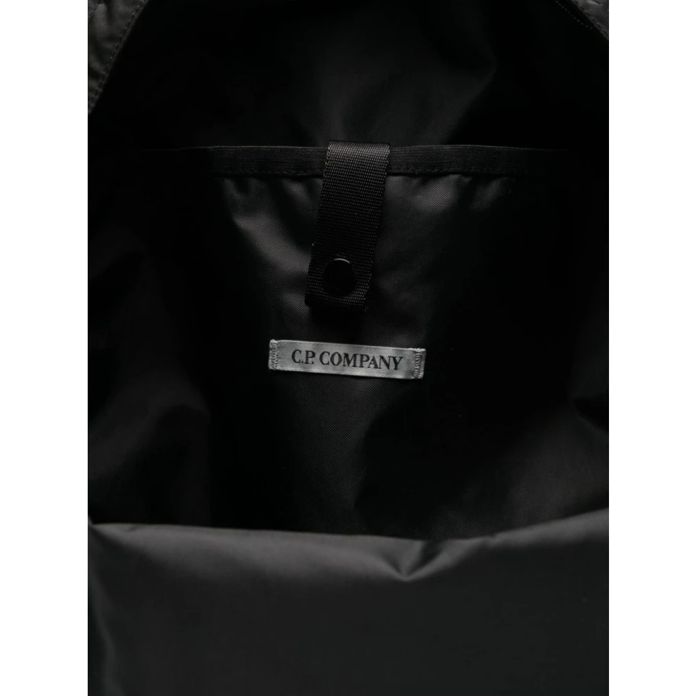 C.P. Company Zwarte rugzak met handtekeningbrildetail Black Heren