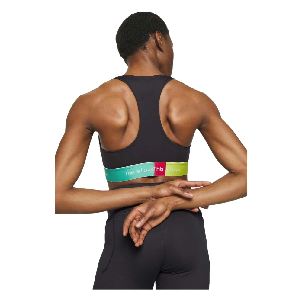 Calvin Klein Dames Medium Ondersteuning Sportbeha Black Dames