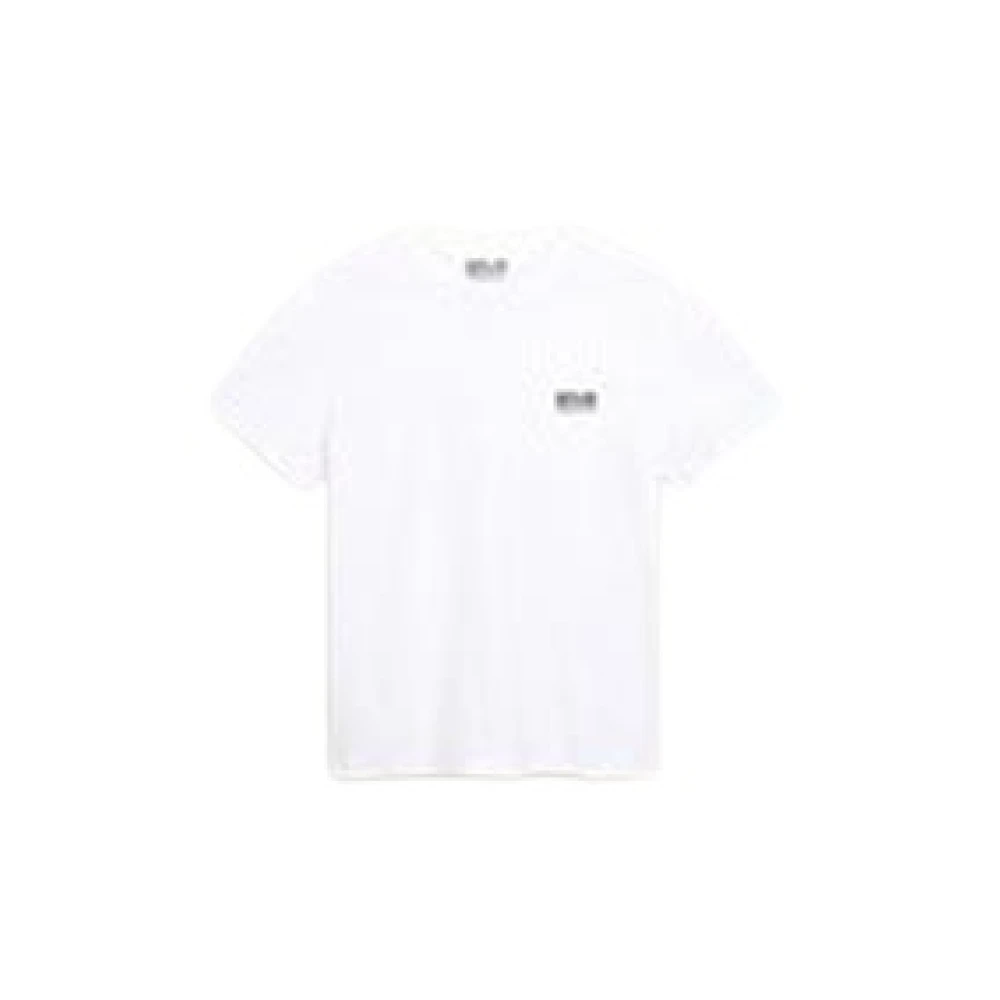Golden Goose Ster Regular T-shirt Wit Logo White Heren