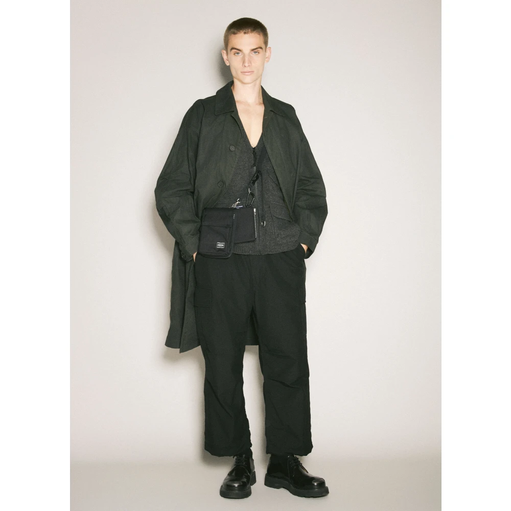 Comme des Garçons Wollen Cargo Broek Black Heren