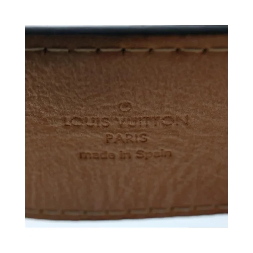 Louis Vuitton Vintage Pre-owned Leather belts Black Dames