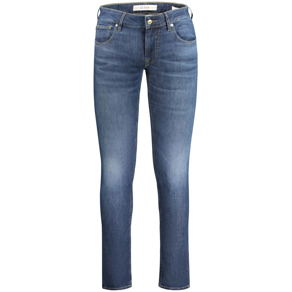 Guess Blauwe Katoenen Jeans & Broek Blue Heren