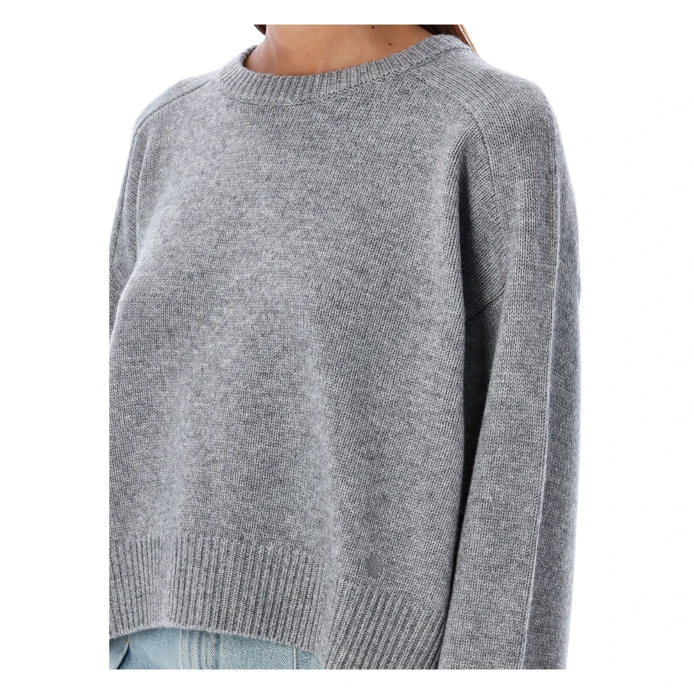 Loulou Studio Grijze Gebreide Bruzzi Sweater Aw24 Gray Dames