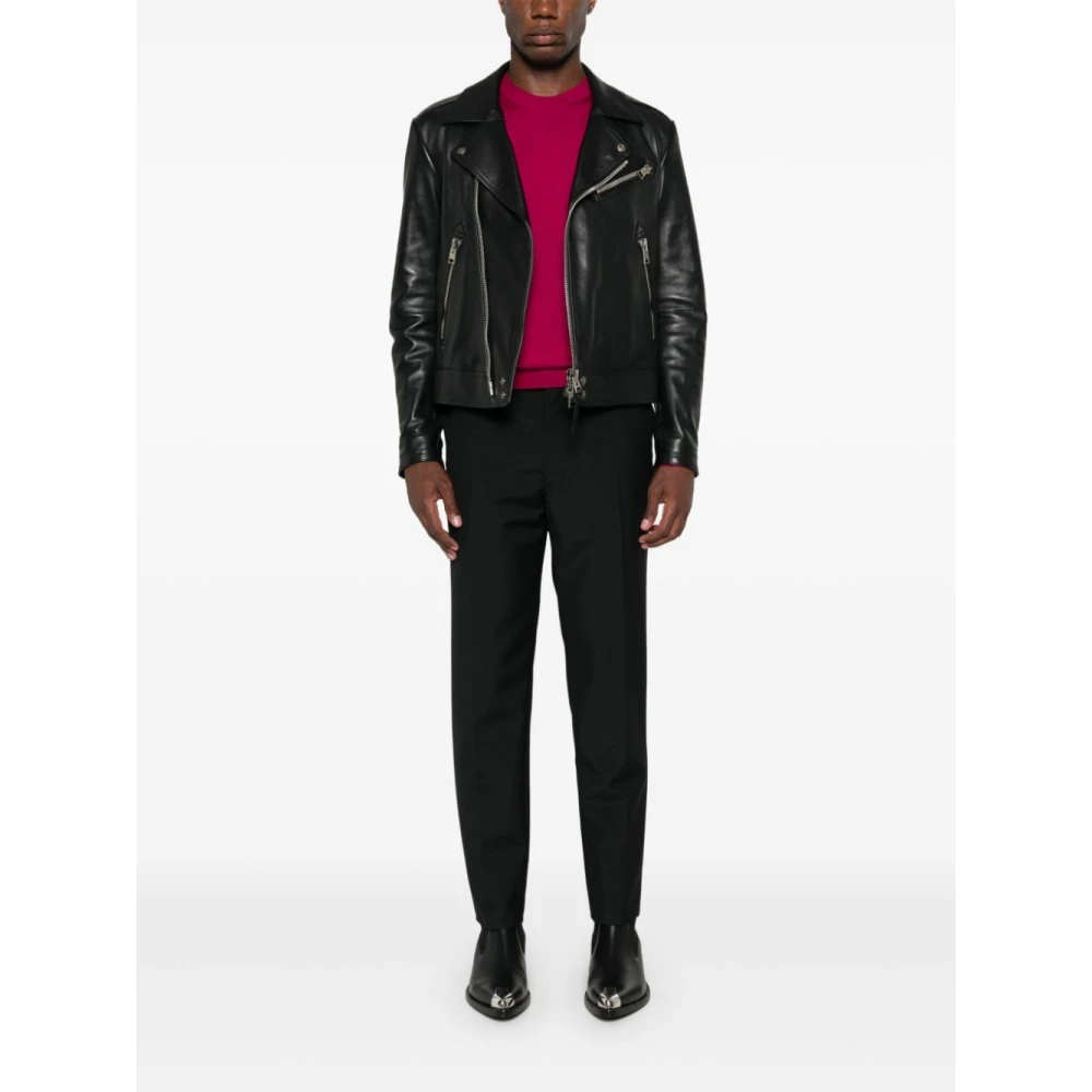 Dsquared2 Kersenrode Fijngebreide Trui Red Heren