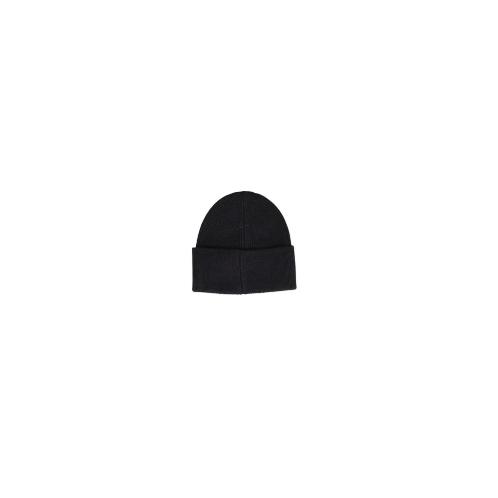 Antony Morato Luxe Zwarte Wol Beanie Hoed Black Heren