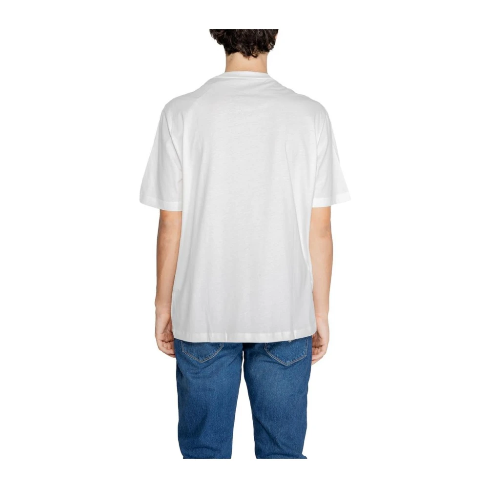 Armani Exchange Witte Katoenen Crewneck T-Shirt Collectie White Heren