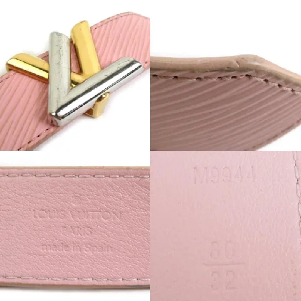Louis Vuitton Vintage Pre-owned Leather belts Pink Dames