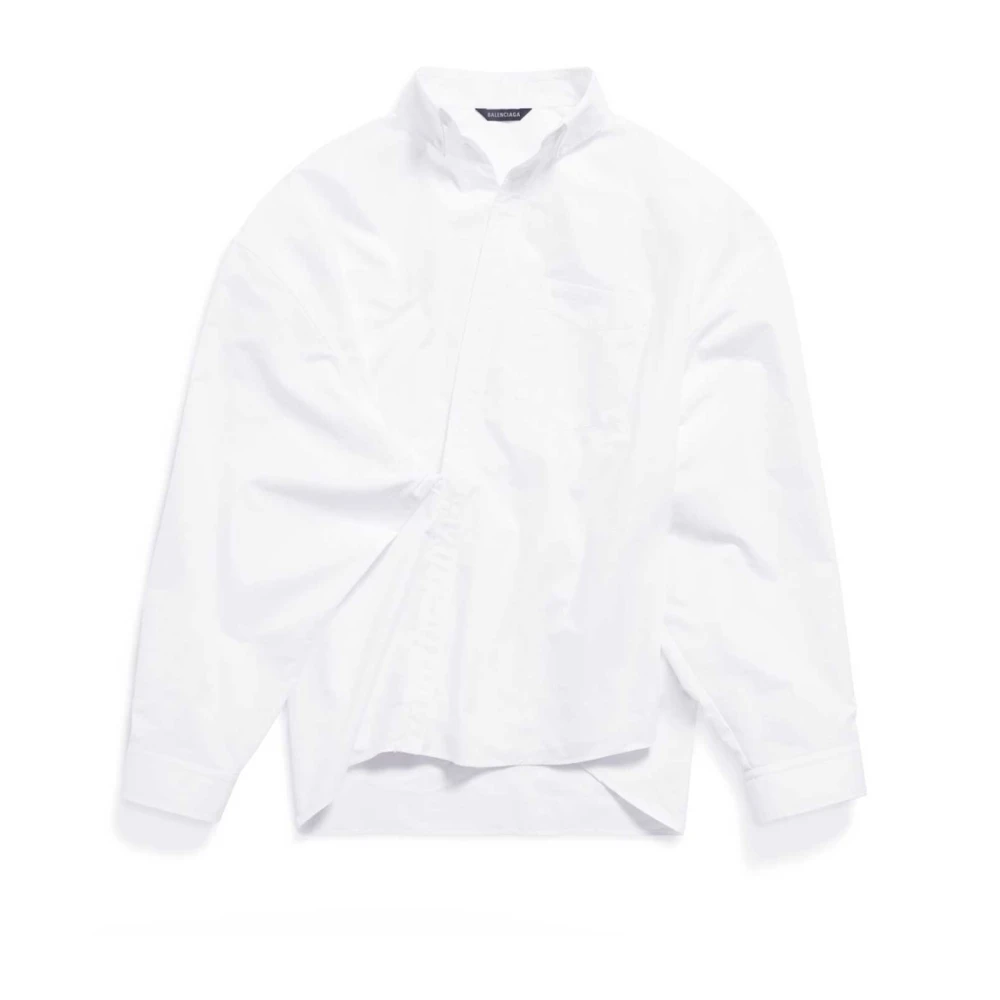 Balenciaga Witte Wrap Shirt White Dames