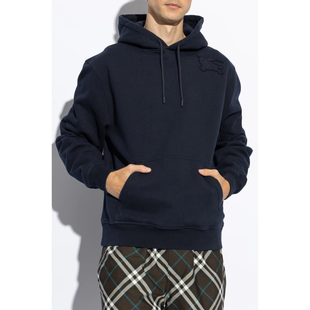 Burberry Sweatshirt met logo Blue Heren