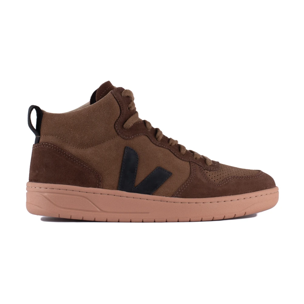 Veja Zwarte Suède Sneakers Heren Schoenen Bruin