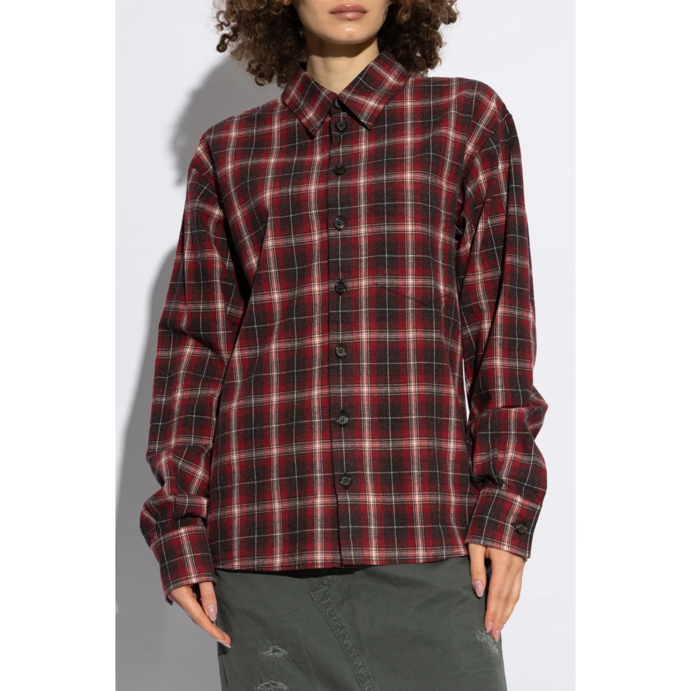 Dsquared2 Geruite overhemd Red Dames