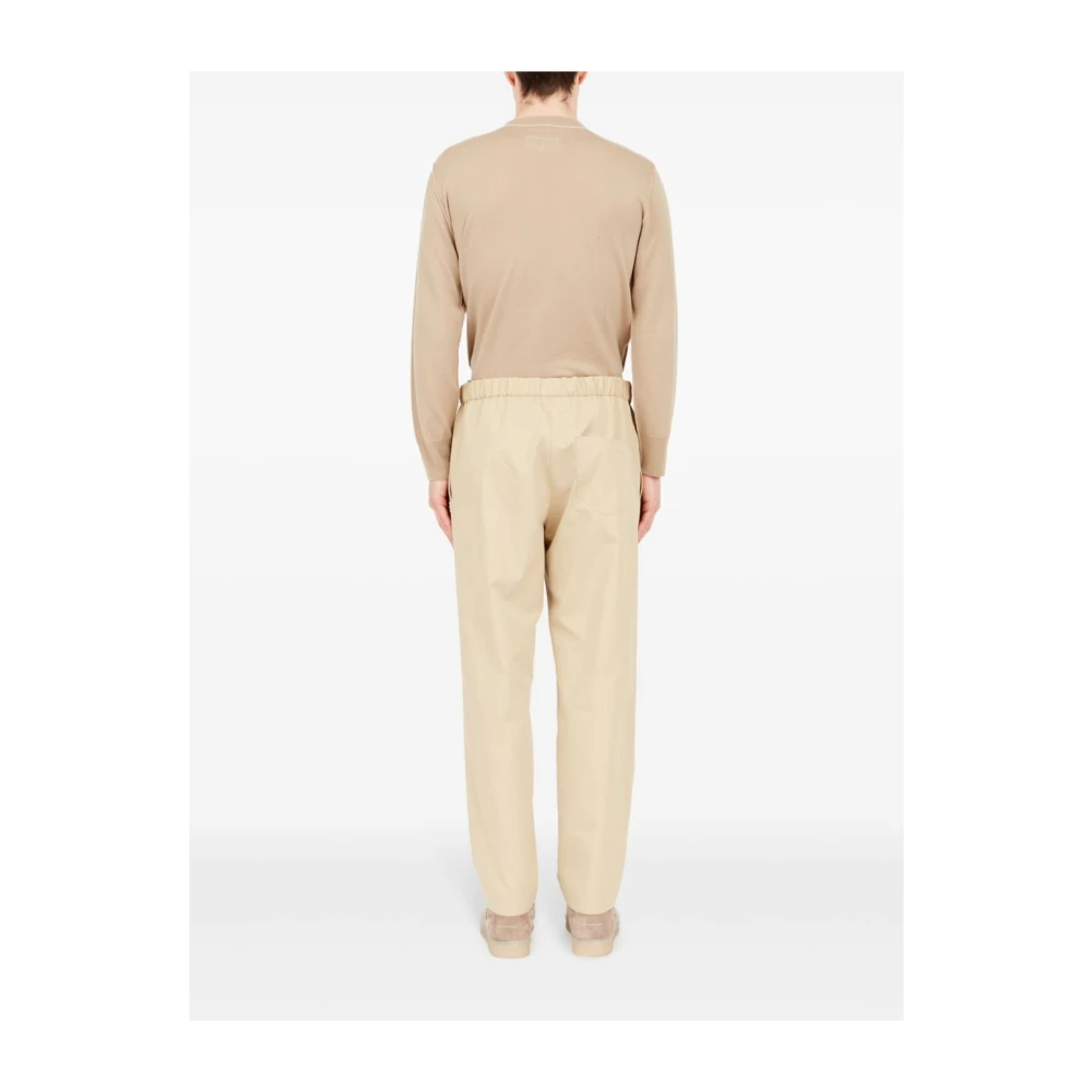 MM6 Maison Margiela Beige Drawstring Broek Beige Heren