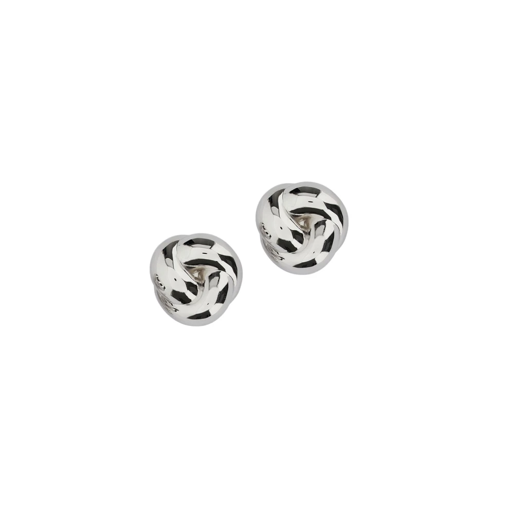 Self Portrait Women's Gray Knot Earrings - Earrings - One Size - Accessories