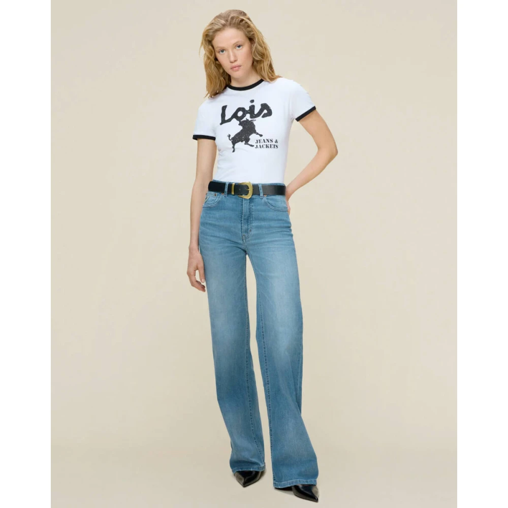 Lois Palazzo Jeans Blue Dames