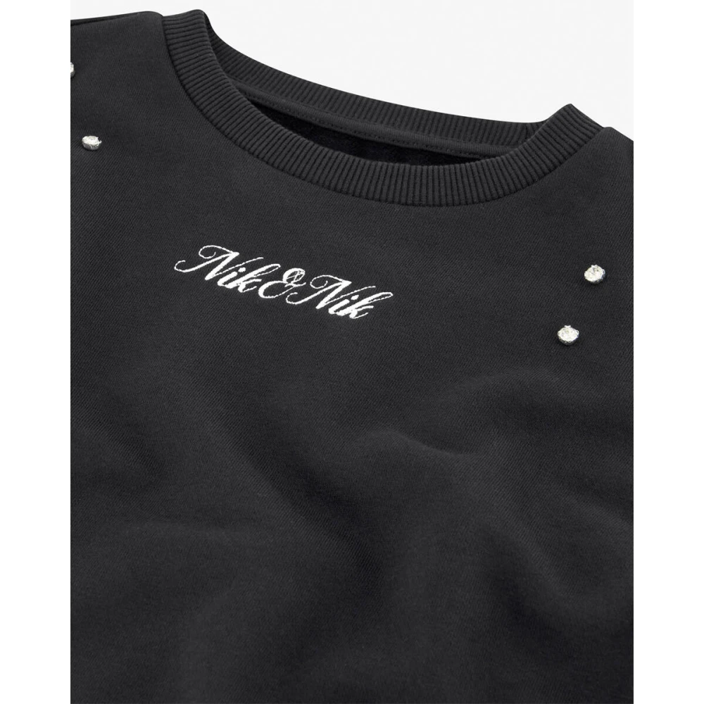 NIK & NIK Diamant Sweater Black Dames