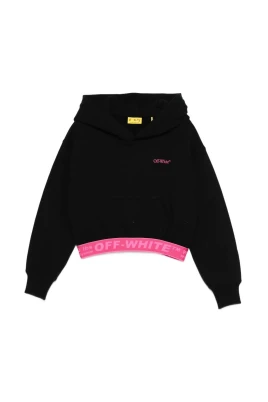 Logo Band Cropped Hoodie