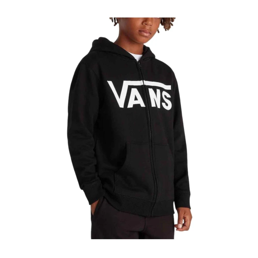 Vans Boys Black Sweatshirts,, Classic Apparel Hoodie In Size 16 Y