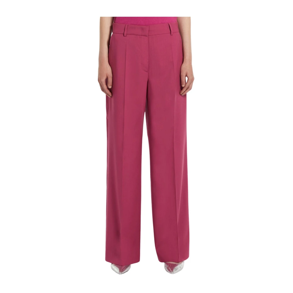 Fuchsia Wide Leg Ullbukser