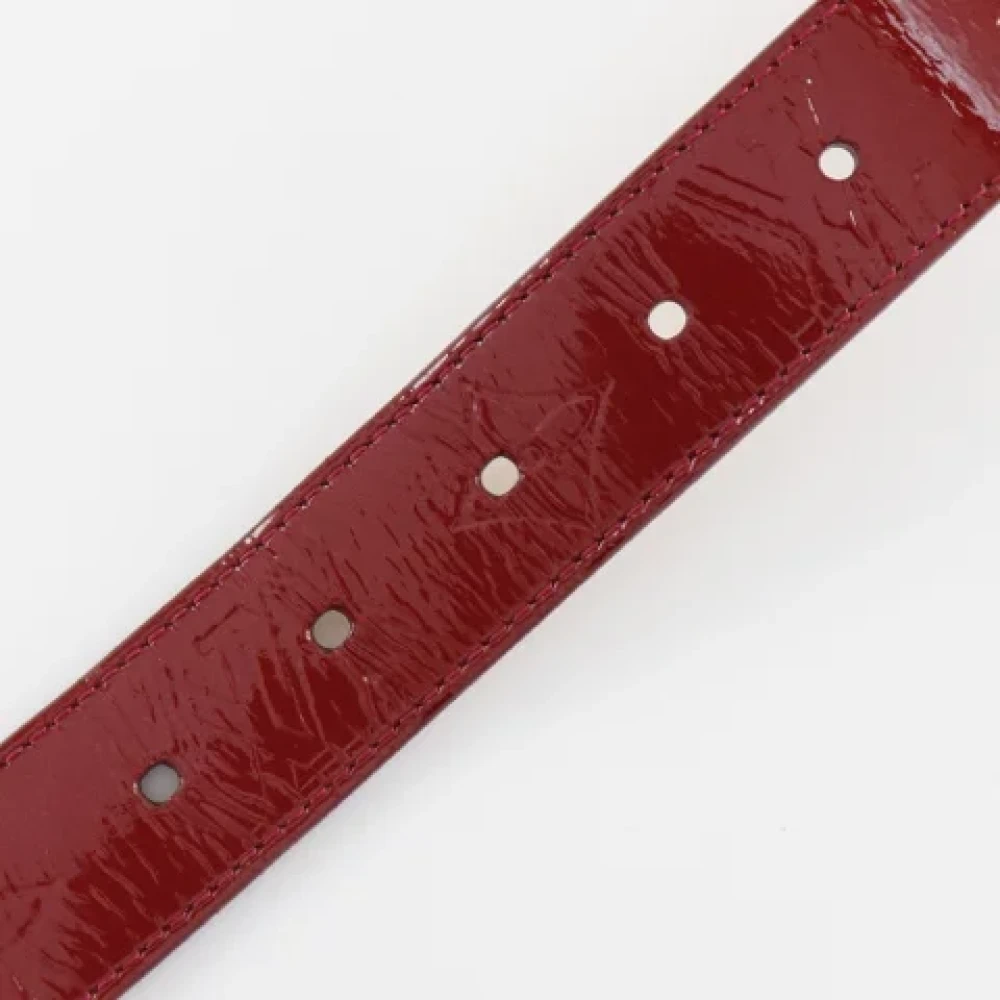 Louis Vuitton Vintage Pre-owned Fabric belts Red Dames