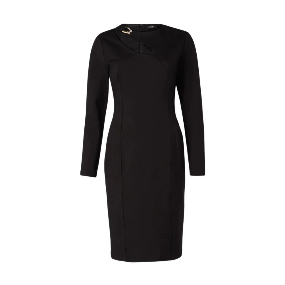 Liu Jo Women's Black Midi Dresses, M, Elegant Tube Dress