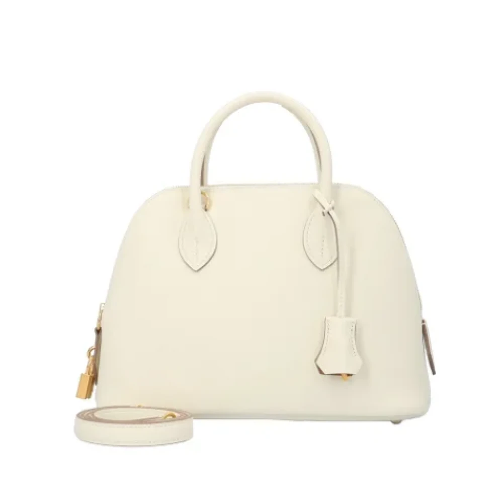 Hermès Vintage Pre-owned Leather handbags White Dames