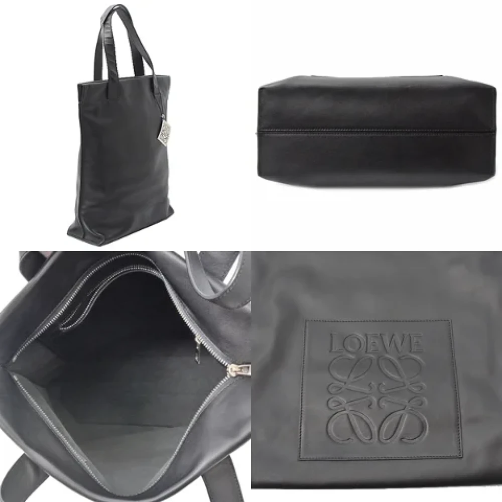 Loewe Pre-owned Leather handbags Black Heren