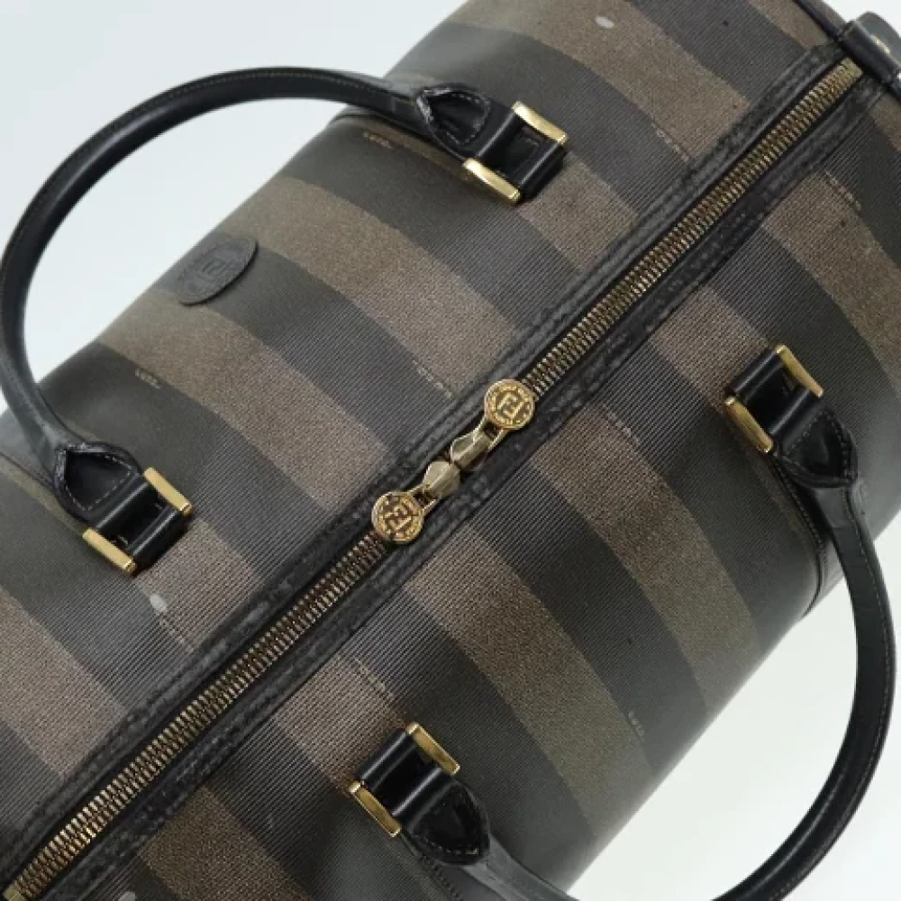 Fendi Vintage Pre-owned Nylon travel-bags Brown Dames