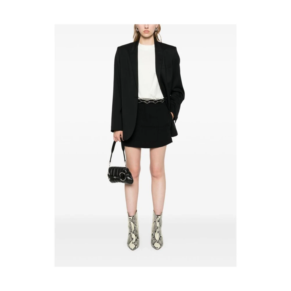 IRO Zwarte Wollen Stretch Blazer Black Dames