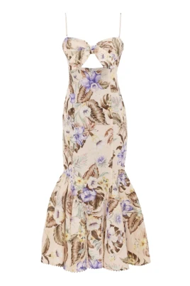 Coco Tie Front Midi Dress