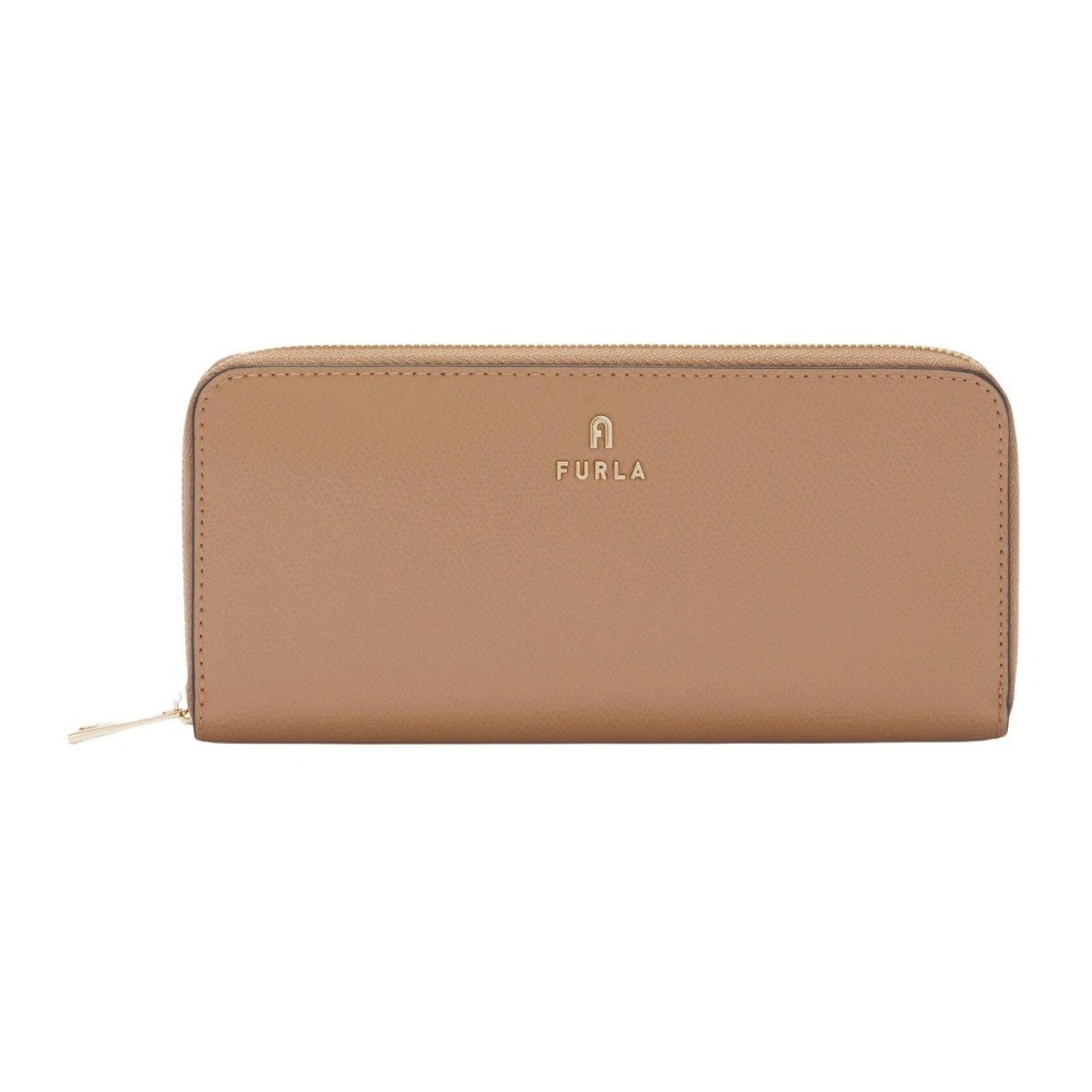 Furla Women's Brown Wallets & Cardholders, One Size, Camelia Zip Around L