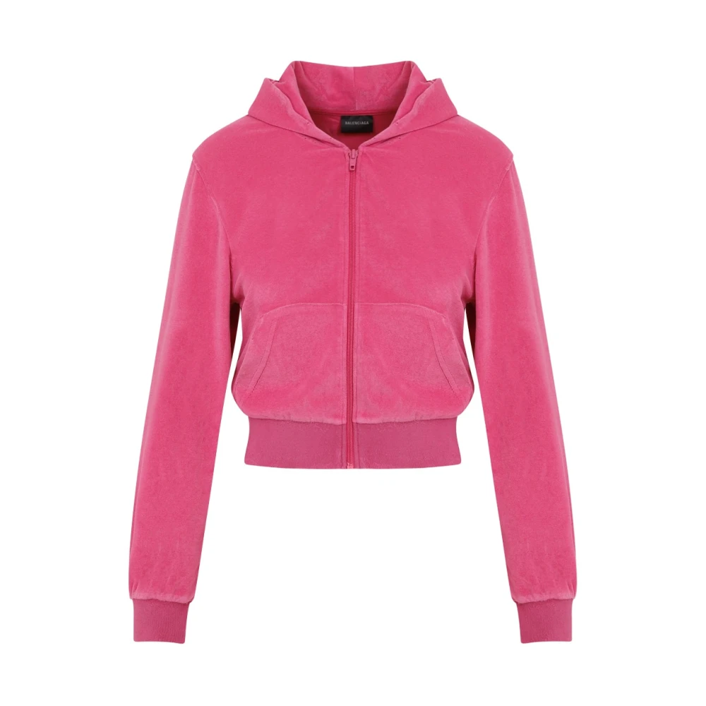 Balenciaga Donkerroze Tracksuit Jacket Pink Dames