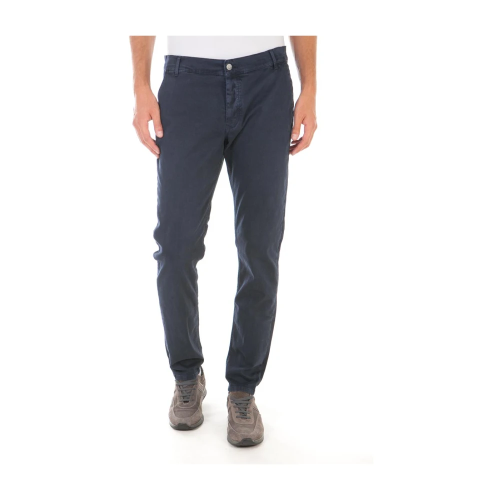 Daniele Alessandrini Men's Blue Denim Trousers - Chinos - W38 - Trousers