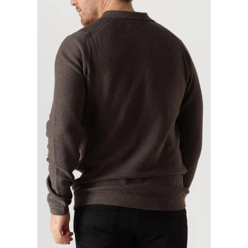 Dstrezzed Bruine Polo Trui voor Heren Brown Heren