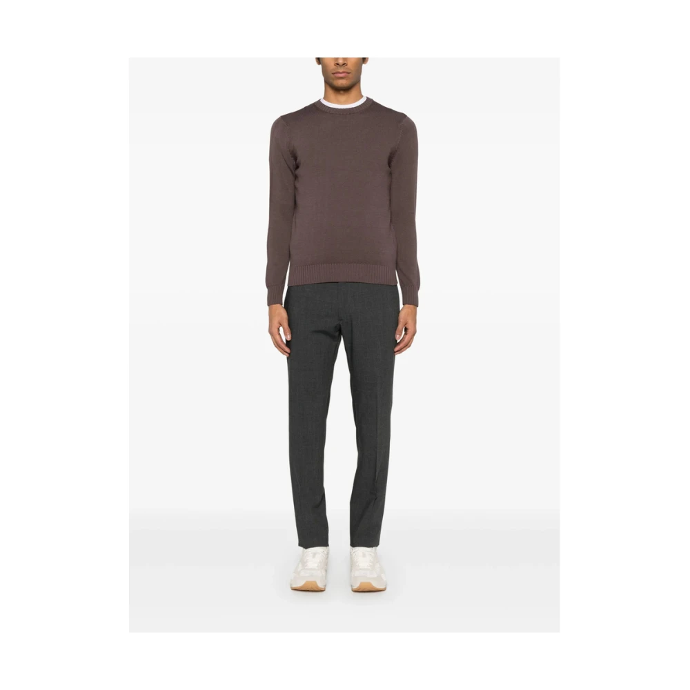 Incotex Antracietgrijze Geknoopte Broek Gray Heren