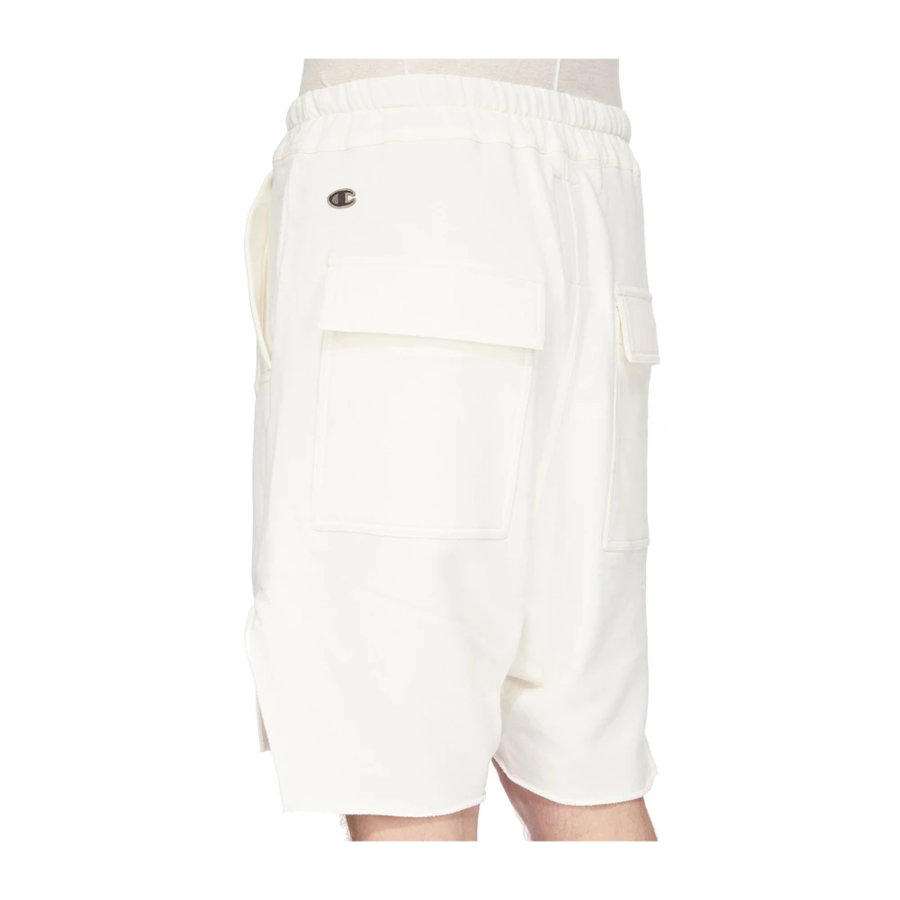 Rick Owens Beveled Shorts White Heren
