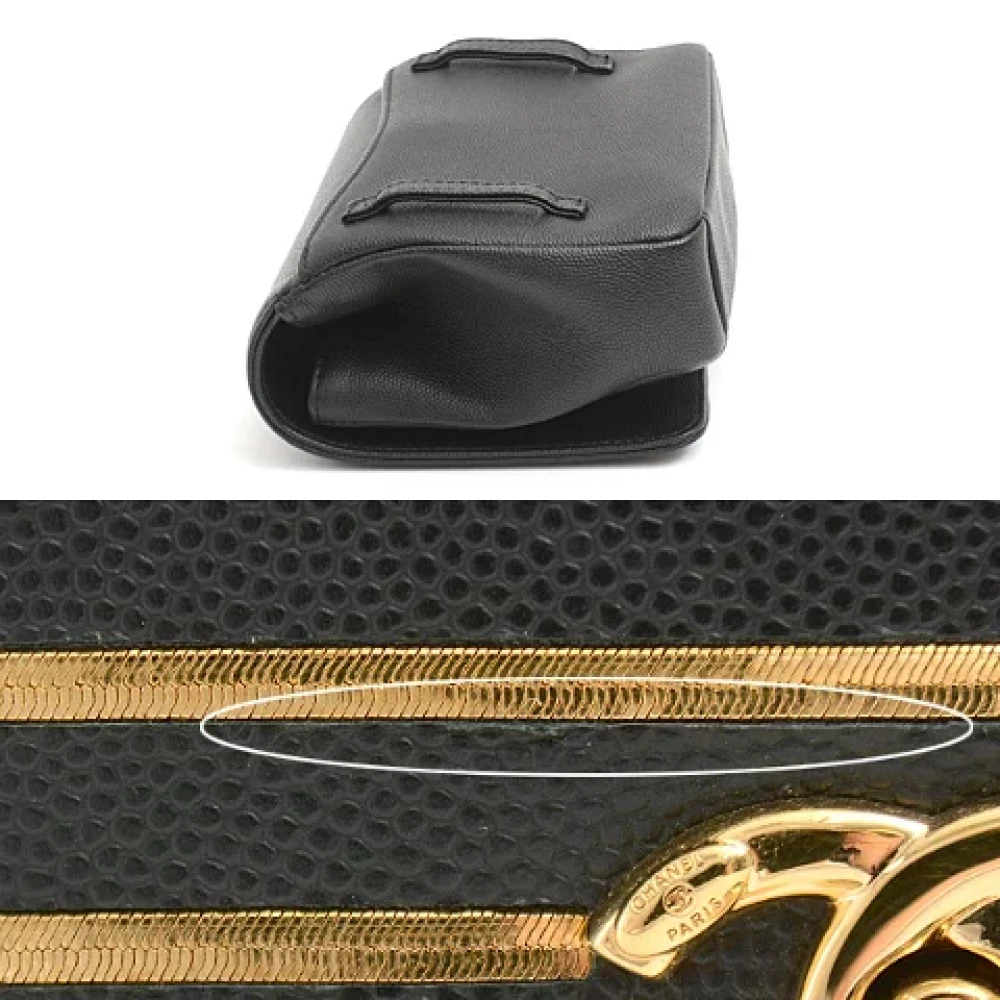 Chanel Vintage Pre-owned Leather chanel-bags Black Dames