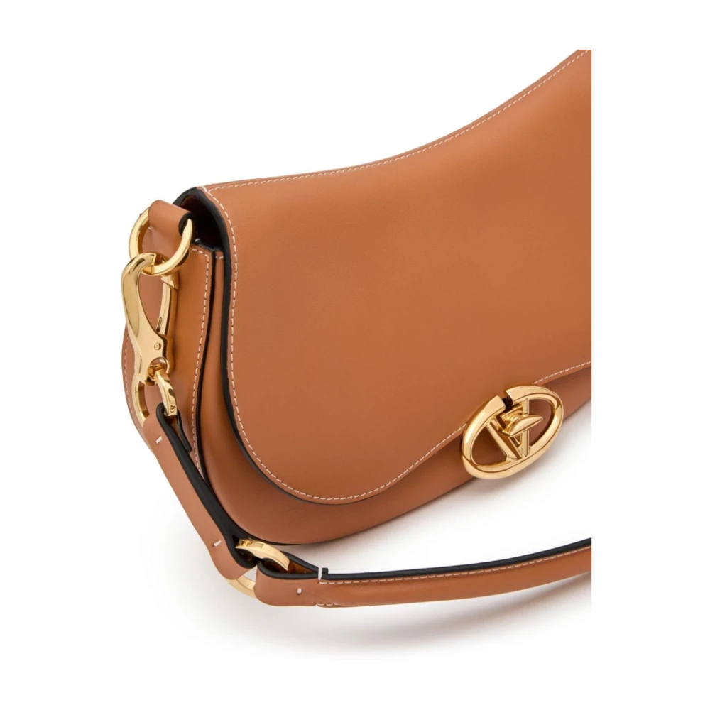 Valentino Garavani Luxe Leren VLogo Signature Tas Brown Dames