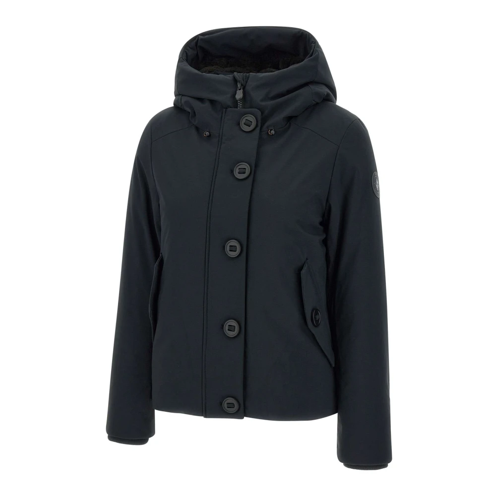 Save The Duck Zwarte Dames Parka met Nep Bontafwerking Black Dames