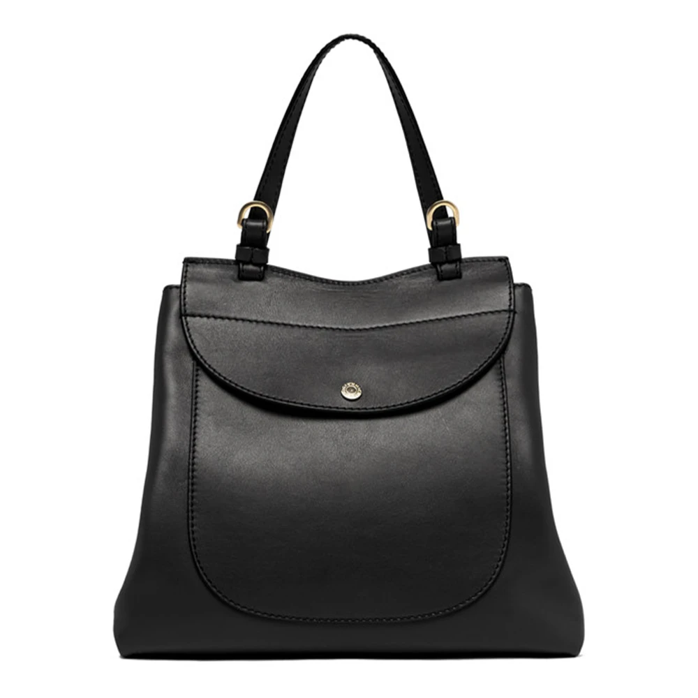 Gianni Chiarini Marlene Zwarte Leren Schoudertas Black Dames