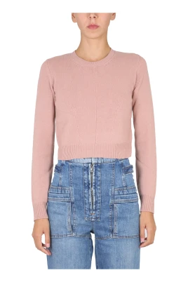 Corset Cut Wool Knit Jumper