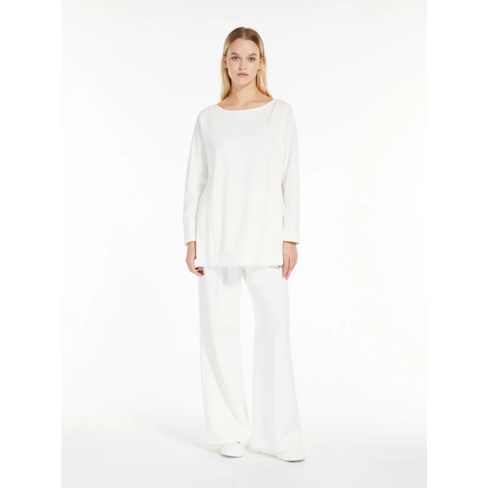 Max Mara Wijde Broek White Dames