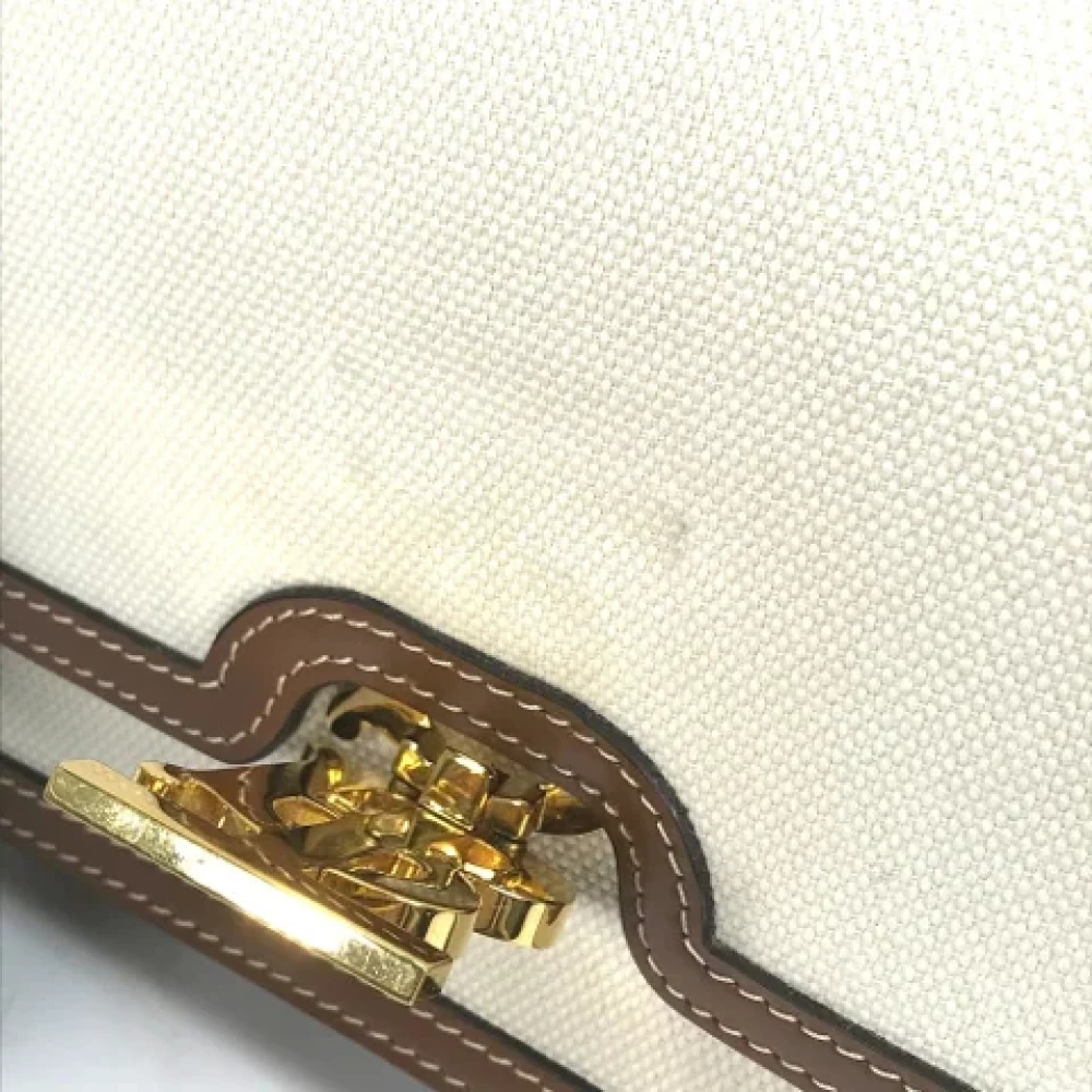 Burberry Vintage Pre-owned Fabric shoulder-bags Beige Dames