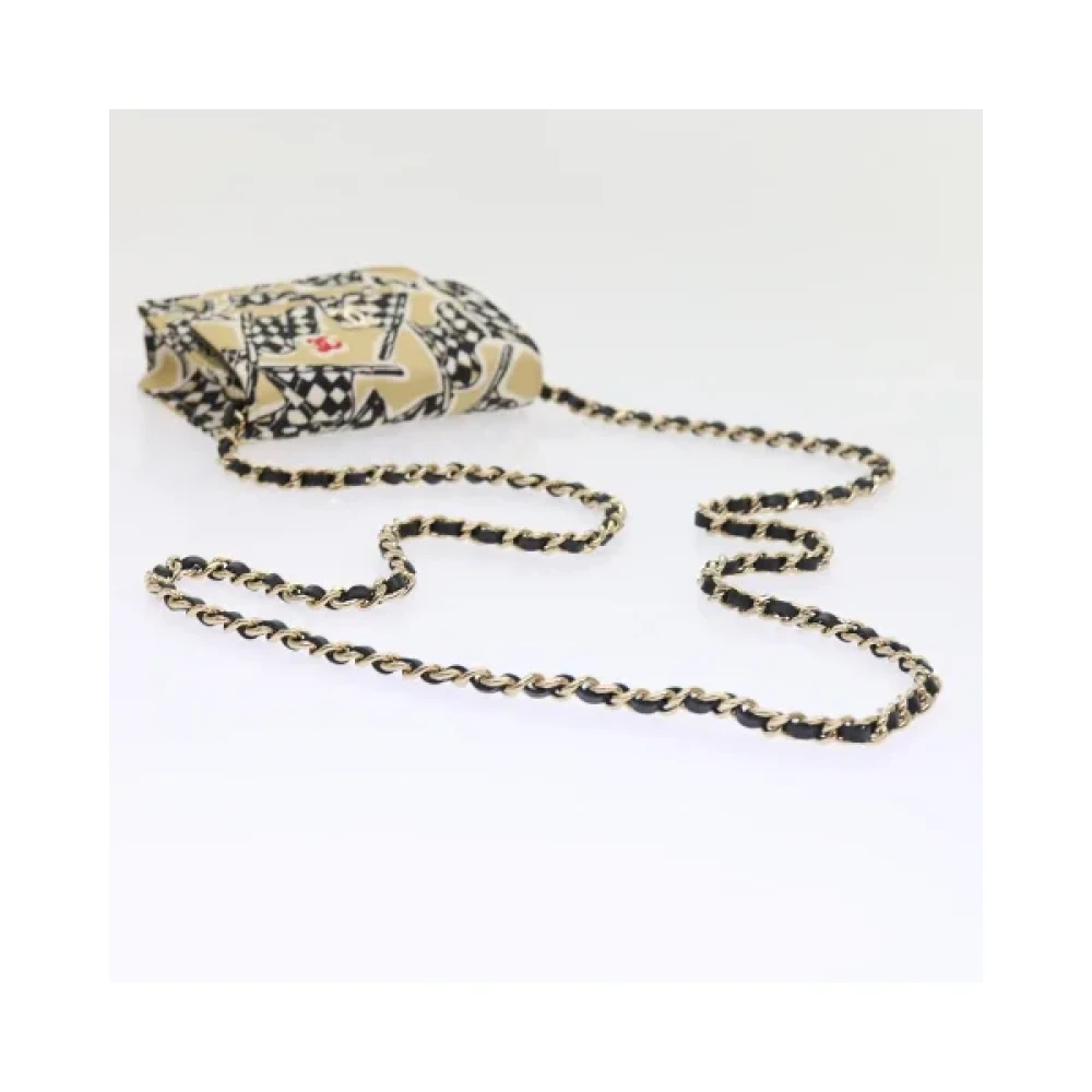 Chanel Vintage Pre-owned Cotton chanel-bags Beige Dames