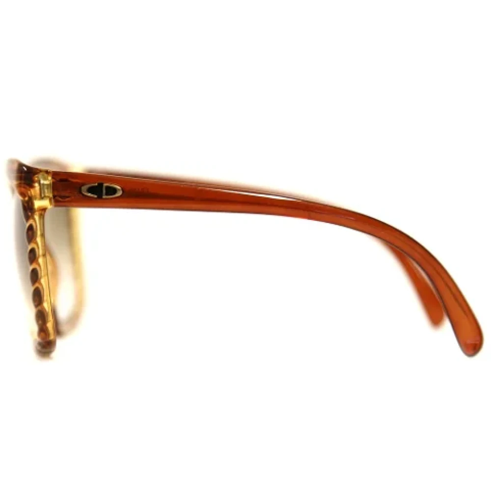 Dior Vintage Pre-owned Acetate sunglasses Brown Dames