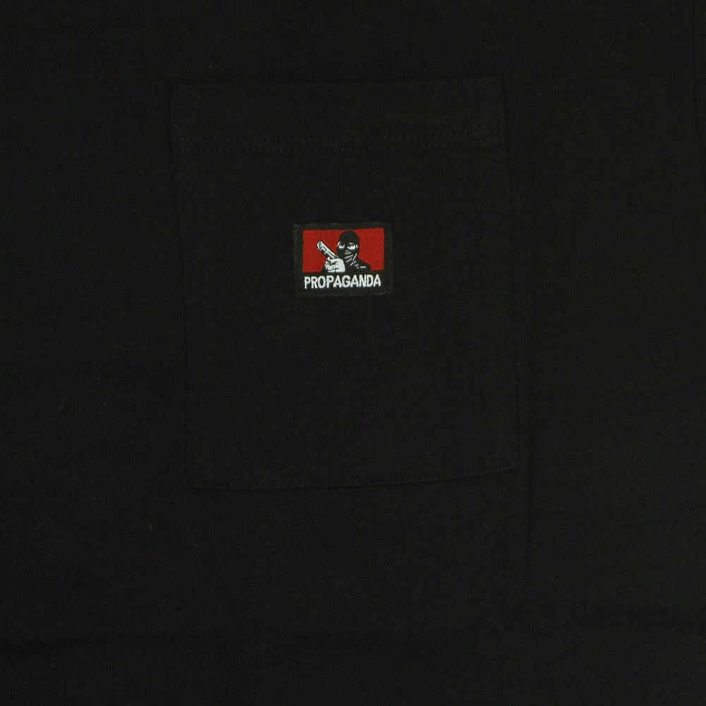 Propaganda Zwart Zak Tee Korte Mouw T-Shirt Black Heren